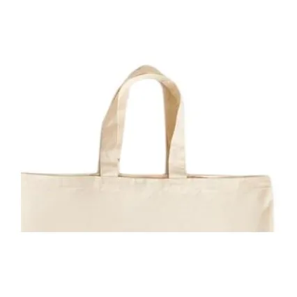 ZARA Cotton Tote Bag Shopping Bag Handbag Regular Unisex White-3