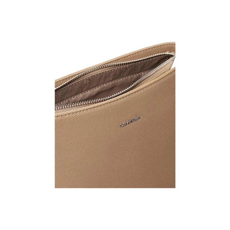 CALVIN KLEIN Polyurethane Bucket Bags Shoulder Bags Small Size Women's Khaki-2