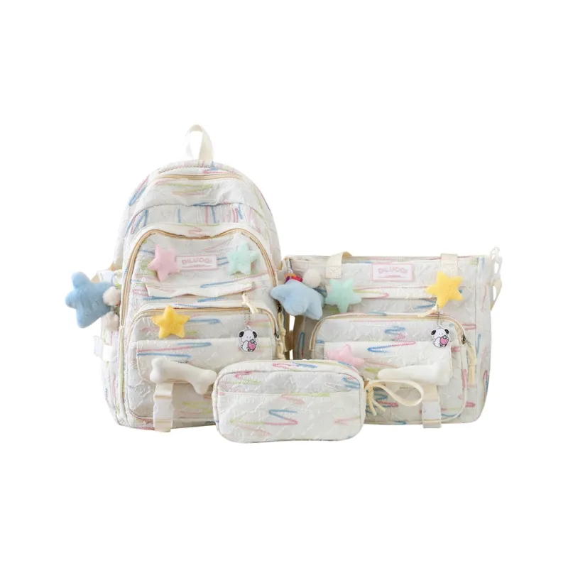 OUZIHUANG Nylon Combo Set Unisex Multicolor-12