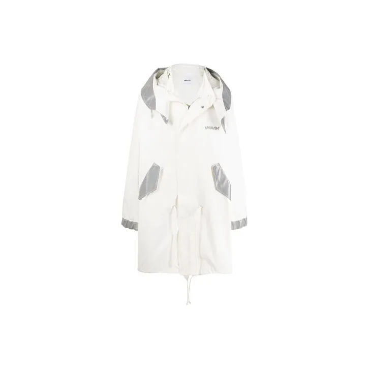 AMBUSH Trench Coats Unisex White-0