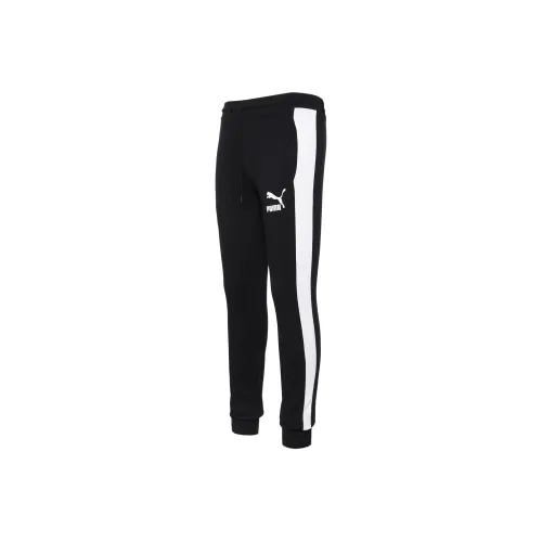 PUMA Back Big Knitted Sweatpants Men's Black