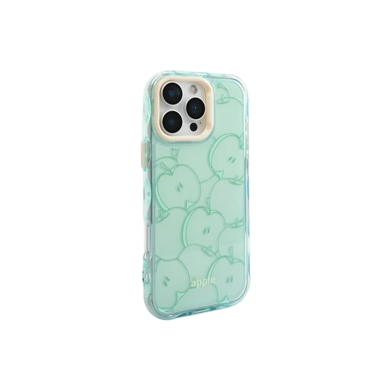 Sopi Acrylic Material Mint Green Full Screen Apple Phone Cases Compatible With IPhone 16/15 Pro Max/Apple 13/14 Pro/Max-1