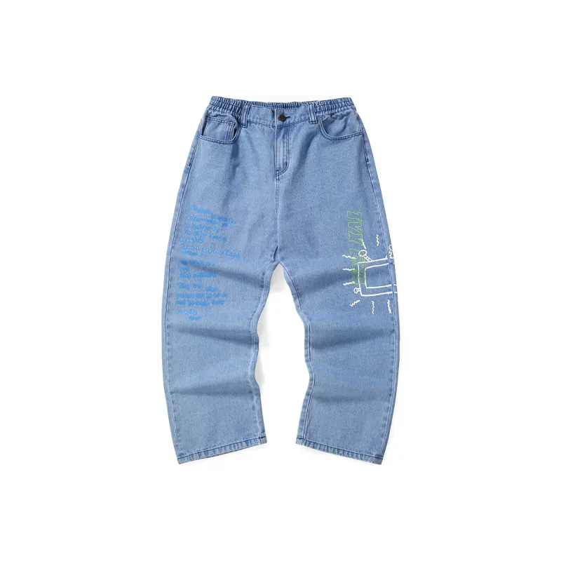 TVX Straight Jeans Unisex Denim Blue-0