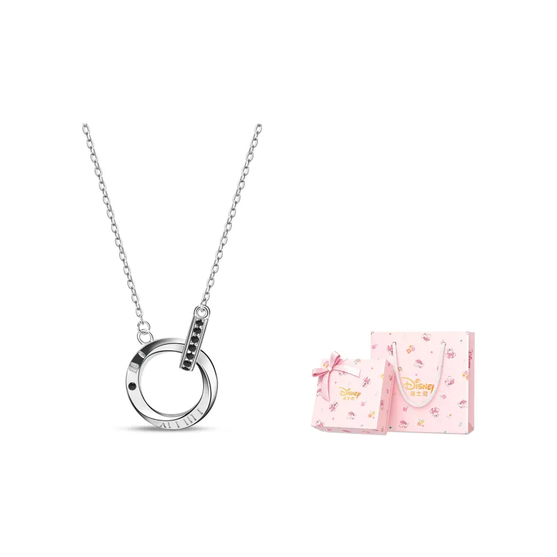 Disney Princess 925 Sterling Silver Necklaces Unisex Silver-6