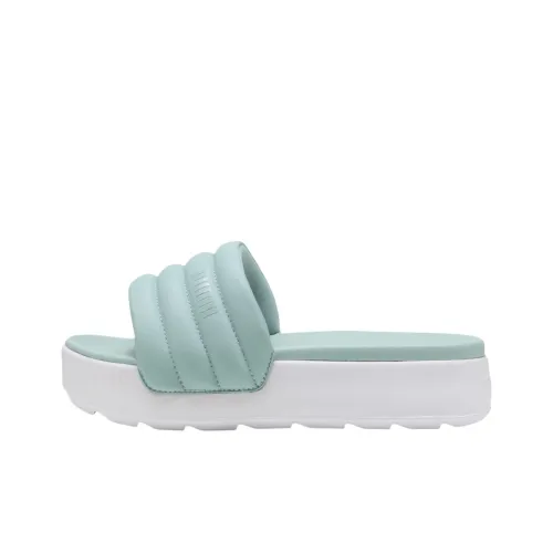 PUMA Karmen Slip Resistant Abrasion Resistant Slide Slippers Women's Green