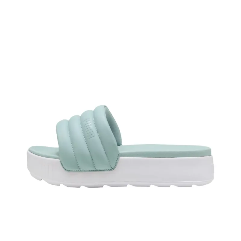 PUMA Karmen Slip Resistant Abrasion Resistant Slide Slippers Women's Green-0