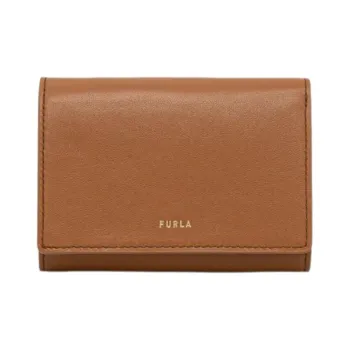 Furla Leather Wallet Medium Size Women's Brown