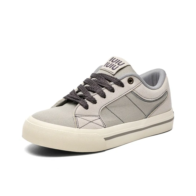VANSSI Low Top Skateboard Shoes Men's Gray-1