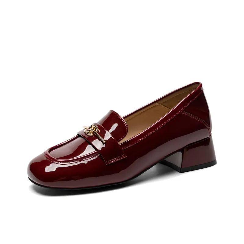 ZHR Loafers Women's Burgundy, Black-6