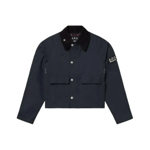 Barbour X A.P.C Barbour Collaboration Jackets Unisex Navy