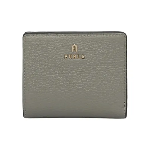 Furla Natural Leather Wallet Women's Green
