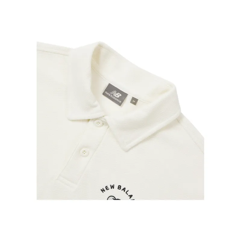 New Balance Polo Shirt Unisex Beige-3
