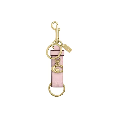 COACH Coated Canvas Bag Accessory Women's Gold & Pink
