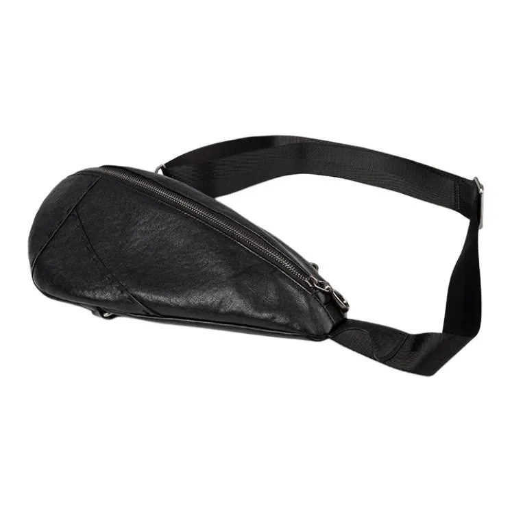 VIHUS Cow Leather Sling Bag Regular Men's Black-3