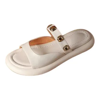Yamada Hyakuju Slippers Ecru, Yellow