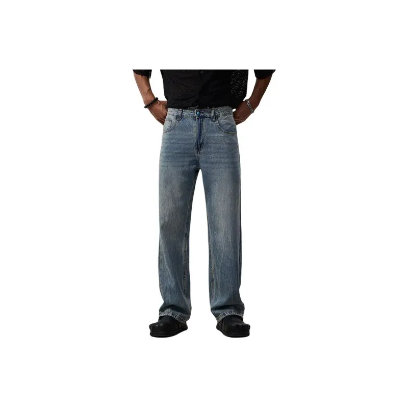 SONGS ALONG Jeans Unisex Light Blue-0