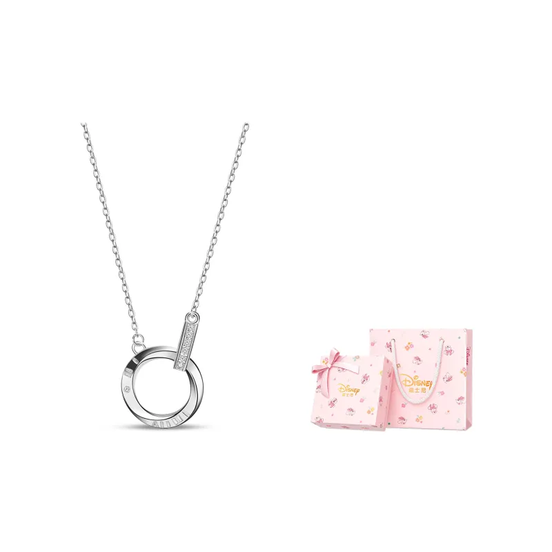 Disney Princess 925 Sterling Silver Necklaces Unisex Silver-10