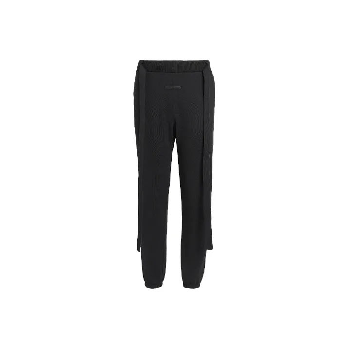 Fear Of God X Ermenegildo Zegna Knitted Sweatpants Men Black-0