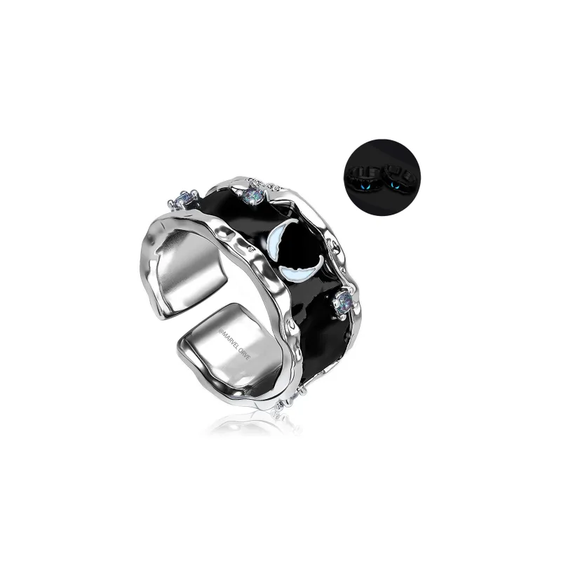 Disney Marvel Series Copper Rings Unisex Silver-0