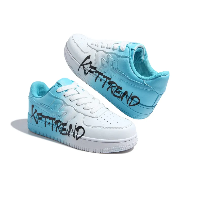 KFT Anti-Slip And Wear-Resistant Lightweight Height Increasing Low-Top Skateboard Shoes Unisex-9