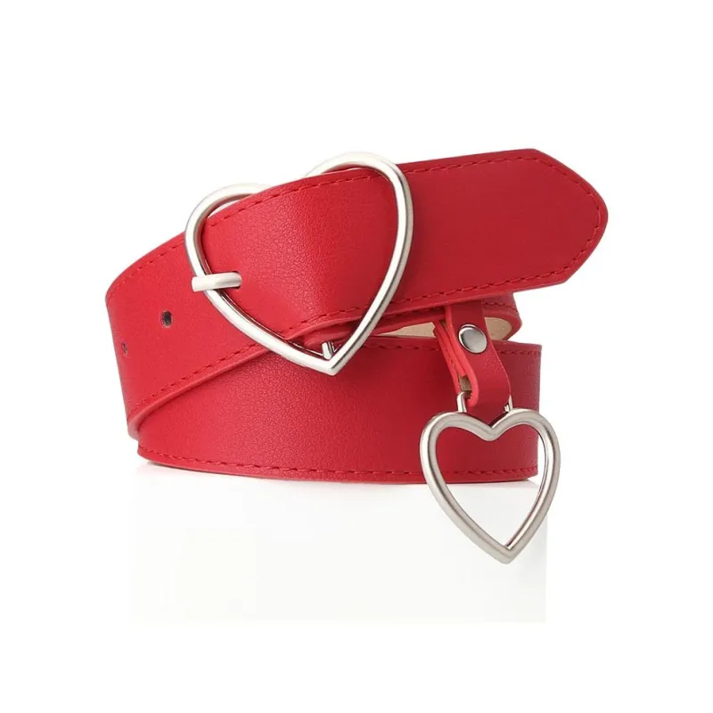 JEANSWEST PU Leather Belts Women's 3.4CM-3