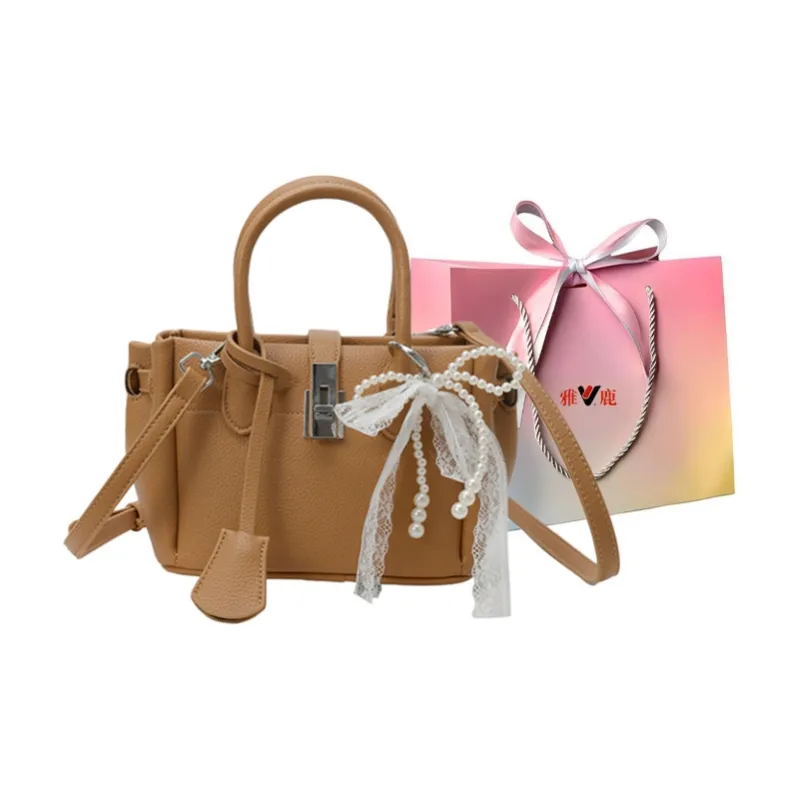 Yalu PU Handbag Women's White/Black/Khaki/Pink-12