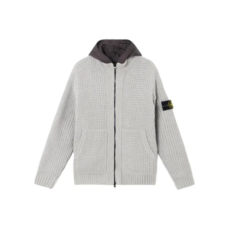 STONE ISLAND Logo Cardigan-0