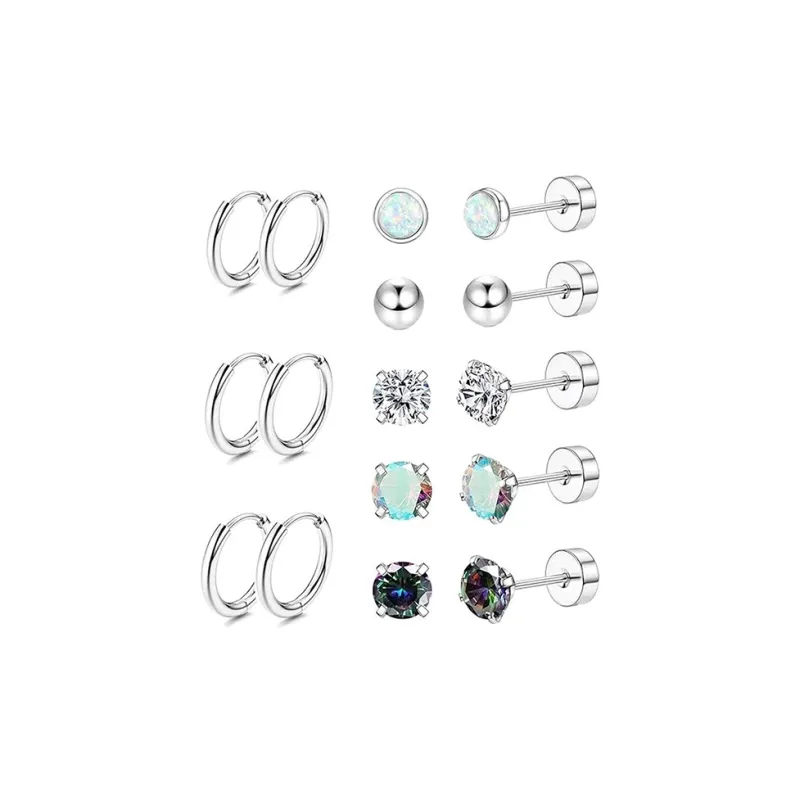 Inkopper Alloy Stud Earrings Unisex-0