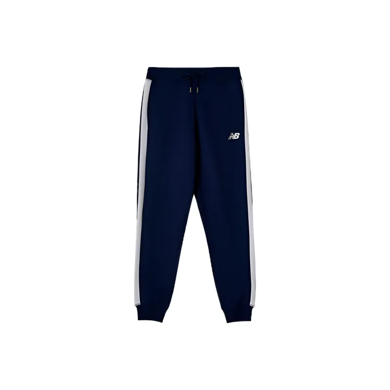 New Balance Knitted Sweatpants Men Navy Blue-0