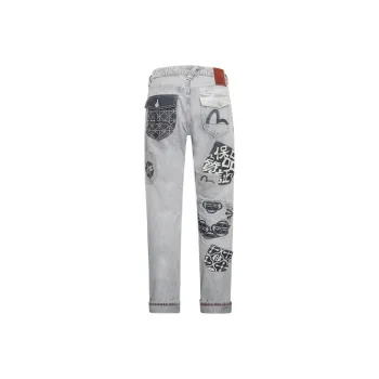 EVISU Multi pocket Tapered Jeans