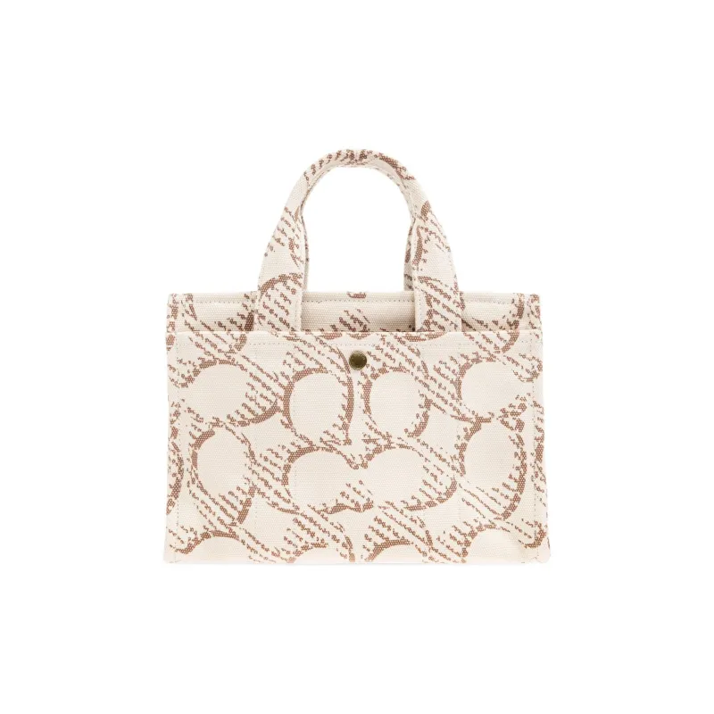 COACH Fabric Tote Bag, Shopping Bag, Shoulder Bag, Handbag Medium Size Women's Cream-2
