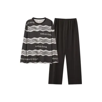 FENTENGCARE Pajama Set Men's Coffee