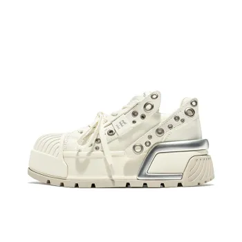 HR Mid Top Skateboard Shoes Women's White