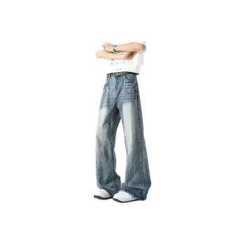 BLANC & ECLARE Mid Rise Casual Versatile Comfortable Slimming Jeans Unisex