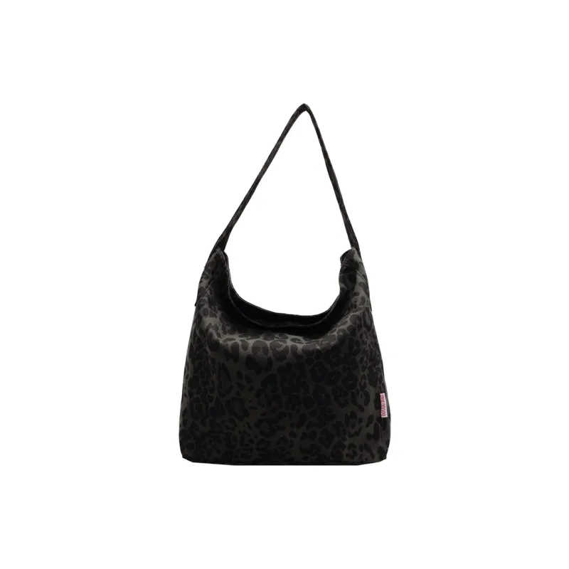 LEXI Fabric Shoulder Bag Women's Leopard Print/Black-3