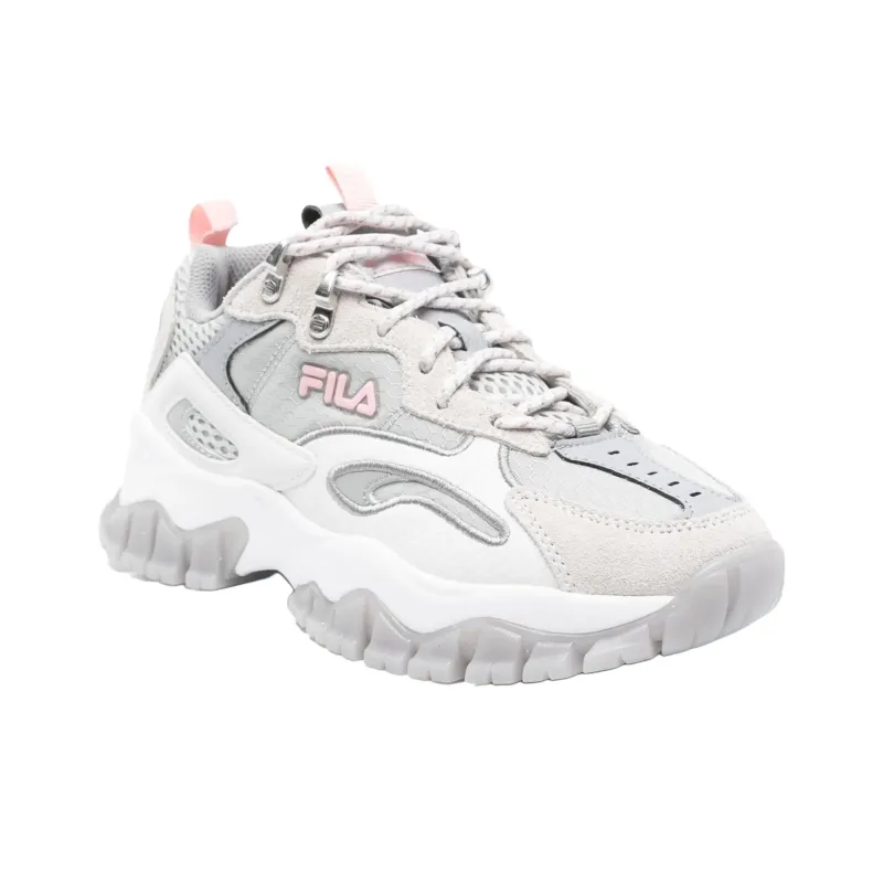FILA Ray Tracer Tr 2 Anti Slip Wear Resistant Low Top Casual Shoes Women's Gray White-1
