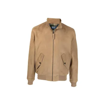 Polo Ralph Lauren Leather Jacket Men's Khaki