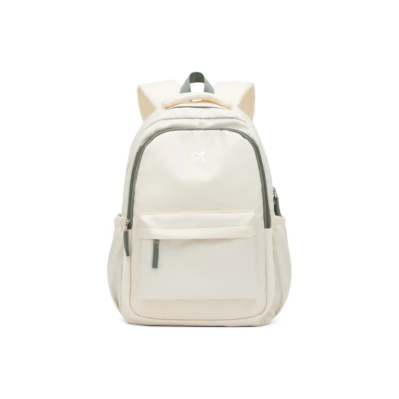 KEYSTREET Fabric Backpack Unisex Ecru/Classic Black/Haze Blue/Mint Green-28