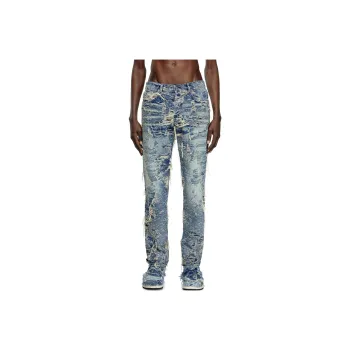 DIESEL 2023 D Finitive Distressed Regular Jeans