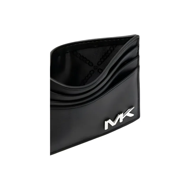 MICHAEL KORS Cow Leather Card Holder Men's Black-3