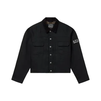 Barbour X A.P.C Barbour Collaboration Jackets Unisex Black