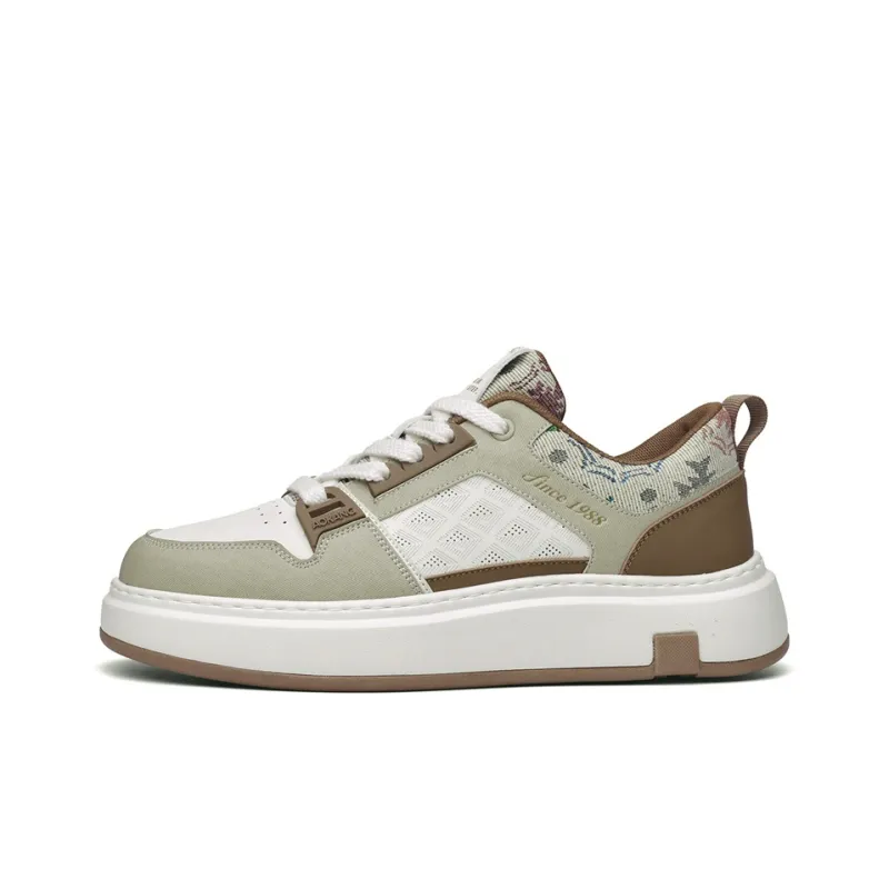 AOKANG Air Force One Series Skateboard Shoes Men Low Top Denim Blue, Celadon Green, Sunset Orange-6