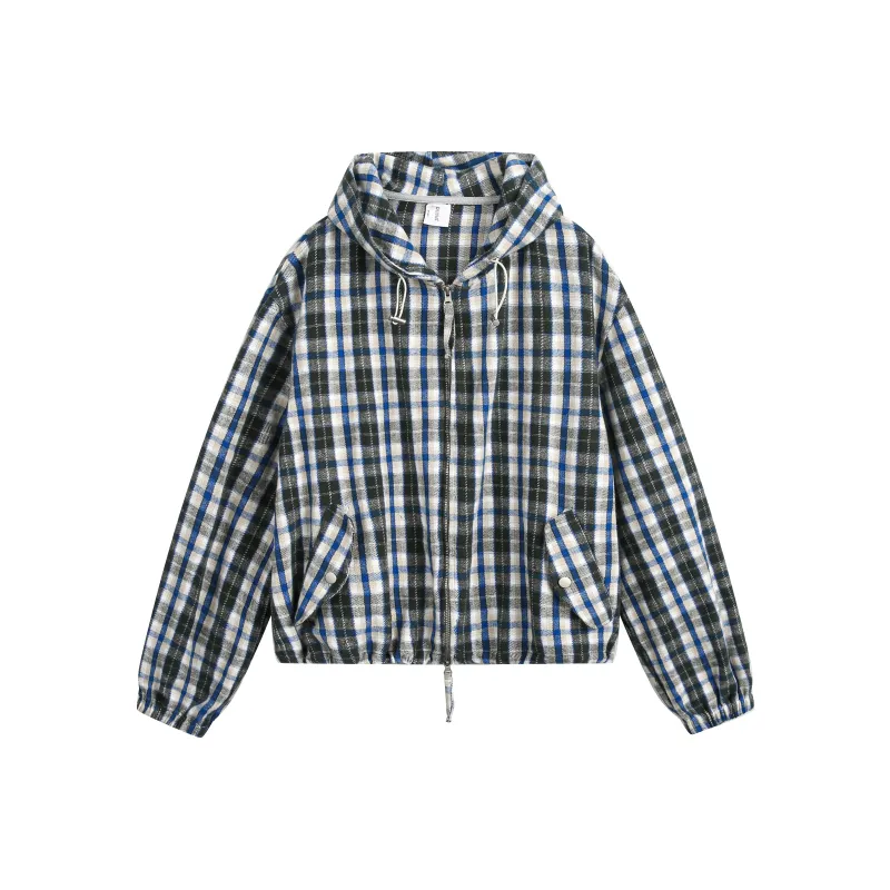 GEOFFREY B. SMALL Jackets Coats Unisex Blue Plaid-0