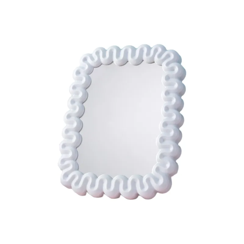 Gentle Welcome Plastic Cream Style Portable Foldable Single Side Make Up Mirrors-6