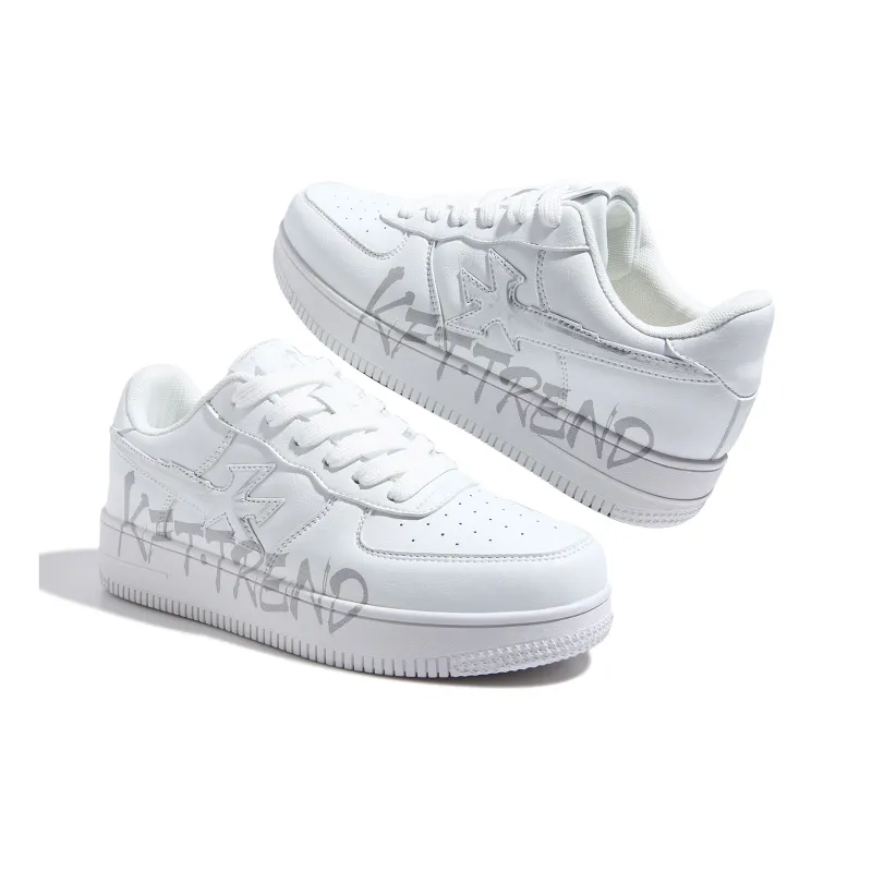 KFT Anti-Slip And Wear-Resistant Lightweight Height Increasing Low-Top Skateboard Shoes Unisex-2