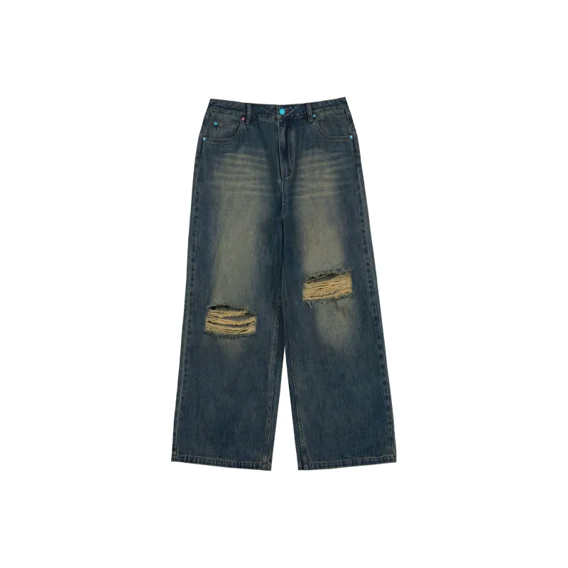 CANOTWAIT_ Jeans Unisex Blue-0