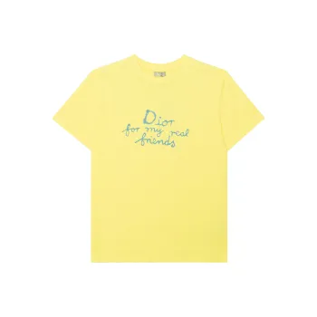 DIOR T Shirts Men Yellow
