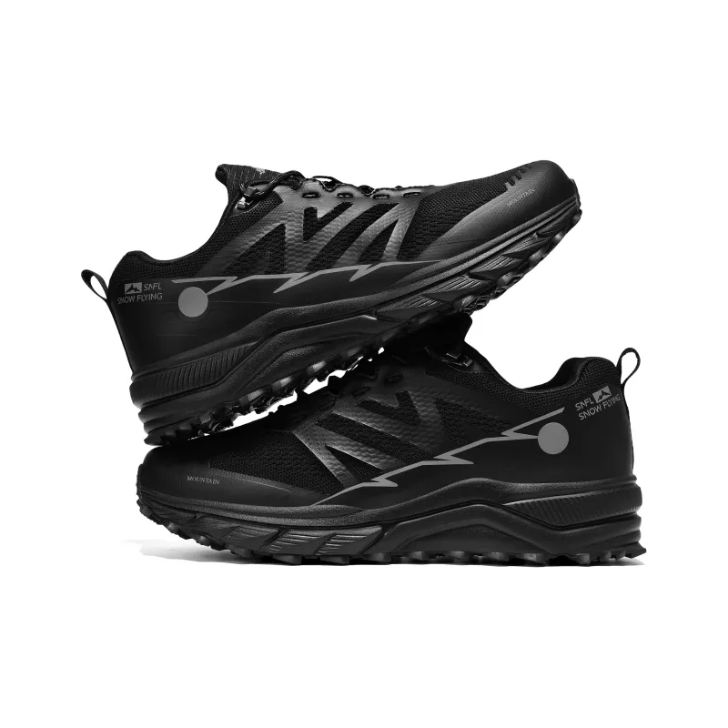 SNOW FLYING Wilderness Series Mountaineering Hiking Shoes Unisex Black Warrior-2