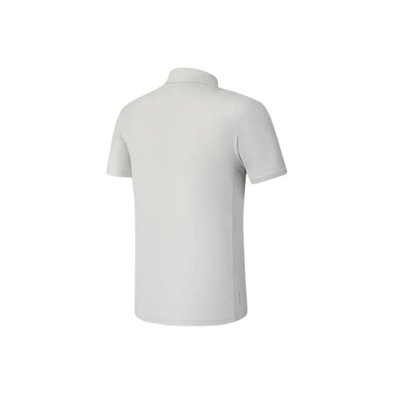 FILA Fitness Series SS25 Polo Shirt Men's Clear Water Gray GY-1