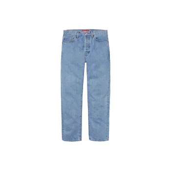 Supreme SS24 WEEK1 STONE WASHED SLIM SELVEDGE JEAN Jeans Unisex Stonewashed Indigo